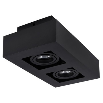 LAMPA SUFITOWA PLAFON LED OPRAWA NATYNKOWA CZARNA