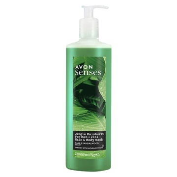 Żel pod Prysznic dla Niego Jungle Rainburst 720 ml AVON for Men 2w1 17996