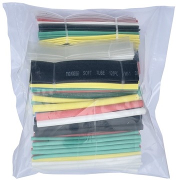 НАБОР ТЕРМОУСАДОЧНЫХ ТРУБОК 196 ЦВЕТНЫХ ШТ.