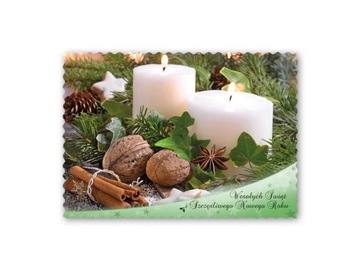 ОТКРЫТКА РОЖДЕСТВЕНСКИЕ ПРАЗДНИКИ 1 ШТ.