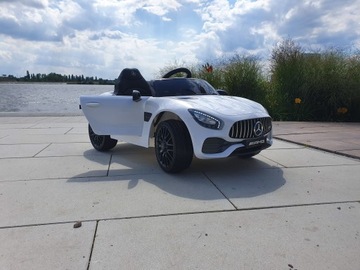 Автомобиль с аккумулятором Mercedes GT 12В 7Ач, 4 ДВИГАТЕЛЯ.