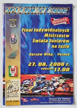 PROGRAM IND. MISTRZ.ŚWIATA JUNIOR. GORZÓW 2000