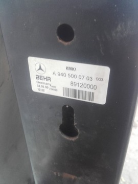 CHŁODNICA AXOR 940 A9405000703 2009R BEHR CAŁA
