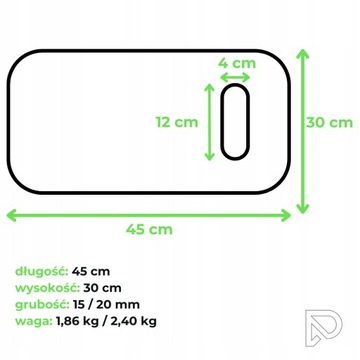 PODKŁADKA OGRODOWA GUMOWA POD KOLANA KLĘCZNIK OGRODOWY DO OGRODU 45x30cm