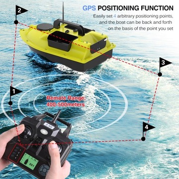 D18B GPS BAIT BOAT 400M-500M с 3 контейнерами