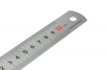 СТАЛЬНАЯ ПРАВИЛКА С ГРАВИРОВКОЙ 500 мм