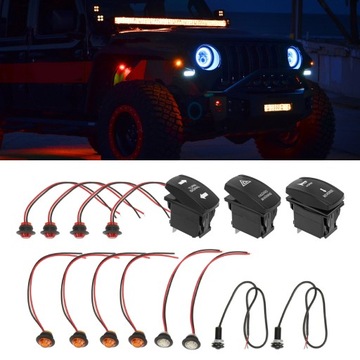 Комплект указателей поворота UTV, жгут реле мигалки, переключатель UTV постоянного тока 12 В