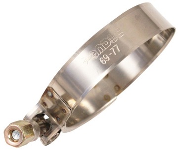 MDC T-Clamp OPASKA zaciskowa intercooler 69-77mm nierdzewna obejma cybant