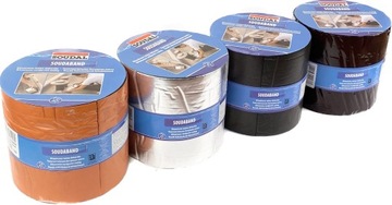 Лента кровельная битумная самоклеящаяся ALU 15смх10мб SOUDAL BROWN