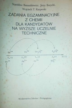 Zadania egzaminacyjne z chemii dla kandydatów na w