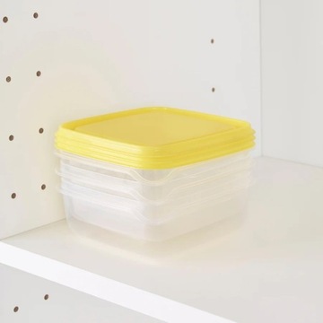 IKEA PRUTA Pudełka na żywność 3szt POJEMNIKI małe
