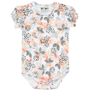 Body dla dziewczynki orchidea kwiaty organic 98