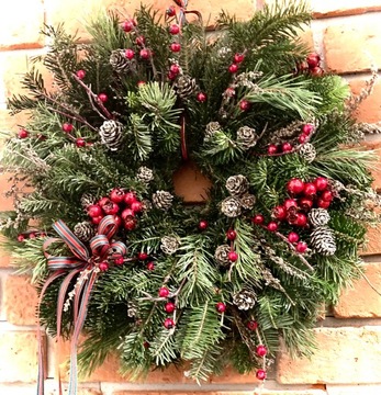 Wianek bożonarodzeniowy stroik świąteczny ŻYWY!!!!