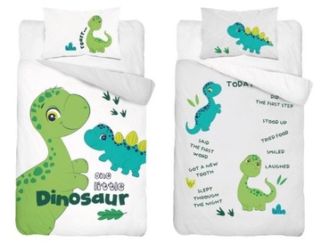 Pościel do łóżeczka 100x135 dziecięca 100% bawełna dinozaur