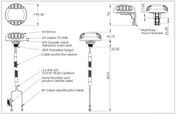 Wielokierunkowa antena Poynting PUCK-0002-V1-01-W 2w1 2x2 LTE (MIMO)