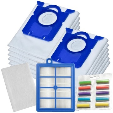 HEPA-ФИЛЬТР + 12 мешков для пылесоса ELEKTROLUX PHILIPS + ФИЛЬТРЫ ДЛЯ ПЫЛЕСОСОВ