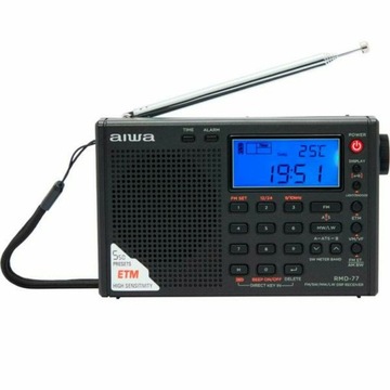 Zegar z Radiem Aiwa PLL DSP FM stereo tuner / S
