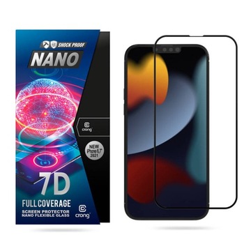 Szkło hybrydowe 9H na cały ekran iPhone 13 Pro Max
