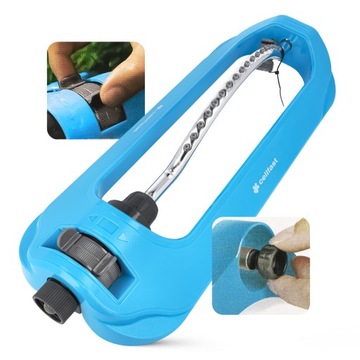 Садовый разбрызгиватель Cellfast TURBO IDEAL с 18 насадками для газона 240 м2