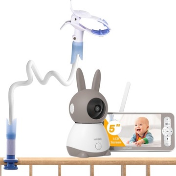 NIANIA ELEKTRONICZNA KAMERA WIFI OBROTOWA 2K 3MPx 4x ZOOM + UCHWYT OBROTOWY