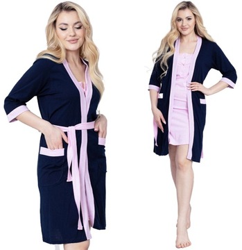 SZLAFROK CIĄŻOWY BAWEŁNIANY PODOMKA SZPITALA S