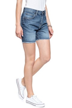 LEE BOYFRIEND SHORT DAMSKIE SPODENKI JEANSOWE W26