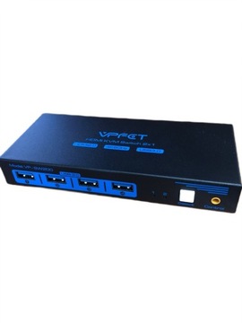 CZARNY PRZEŁĄCZNIK HDMI KVM VPFET 2 x 1 Z USB 3.0