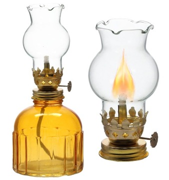 LAMPA NAFTOWA CZARNA RETRO LAMPION LATARNIA 17,5CM