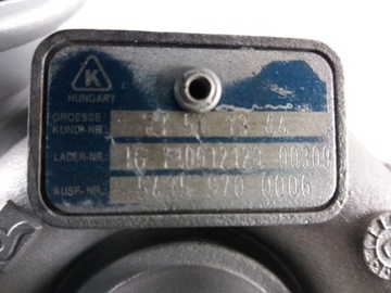 OPEL CORSA C 1.3 CDTI 70KM 54359700006 ТУРБИНА