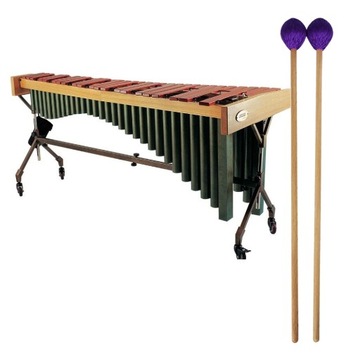 PAŁYKI MARIMBA FIOLETOWE PODDUSZKI ŁADNE pałeczki z uchwytem