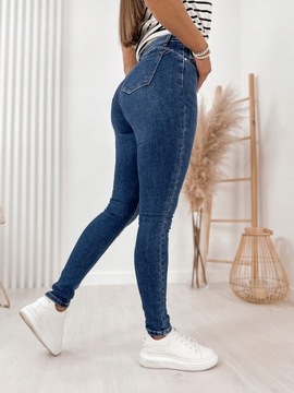 Spodnie Damskie Jeans Wysoki Stan Wyszczuplające rurki TRANG JEANS Rozm. 36