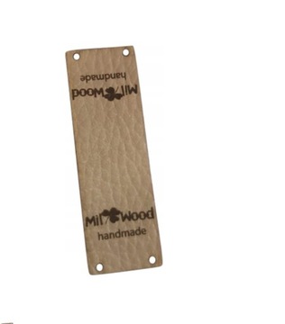 Metka premium ekoskóra 60x20 logo,napis