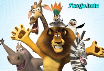 Puzzle Madagaskar 110el + imię Gratis RÓŻNE WZORY!