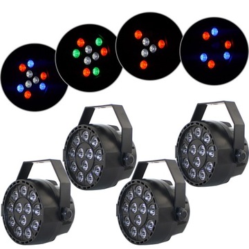DMX RGB сценическое освещение 15 Вт Световые пары x4