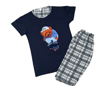 Piżama młodzieżowa BAWEŁNA 176/182-2XL bermudy