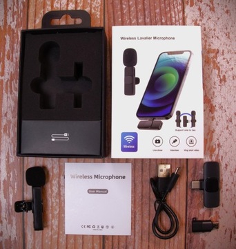 БЕСПРОВОДНОЙ КАРМАННЫЙ МОБИЛЬНЫЙ МИКРОФОН BLUETOOTH ДЛЯ IPHONE