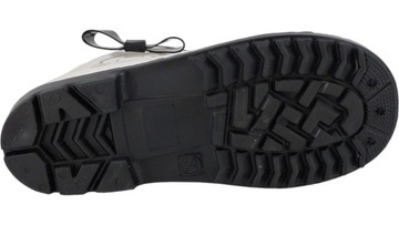 ДЕТСКИЕ РЕЗИНКОВЫЕ БОТИНКИ С УЗОРОМ БАНТ КРЕМОВО-ЧЕРНЫЕ r26