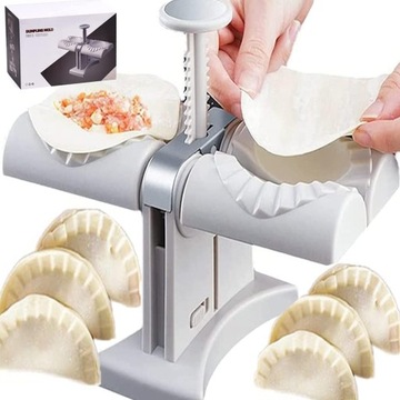 MASZYNKA DO ROBIENIA LEPIENIA PIEROGÓW PIEROŻNICA PIEROGARKA PODWÓJNA FORMA