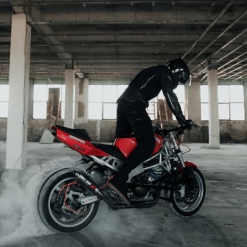 REBELHORN VANDAL BLACK/FLO RED Мотокуртка