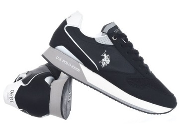 BUTY MĘSKIE U.S. POLO ASSN. - NOBIL003G-BLK sneakersy