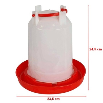Zestaw dla drobiu Karmidło 3 kg + Poidło 3 litrowe kury kaczki gęsi