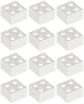 LEGO 3003 KLOCEK 2x2 biały NOWY (15g) 12 szt.