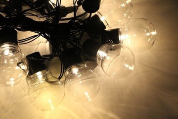 Садовая гирлянда на солнечных батареях LED теплая 20 светодиодов 5 м