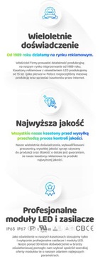 Рекламный световой короб светодиодный круглый, 1-сторонний, 50 см