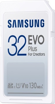 Карта памяти Samsung SDHC EVO Plus 2021 32 ГБ V10 U1 UHS-I (130 МБ/с)