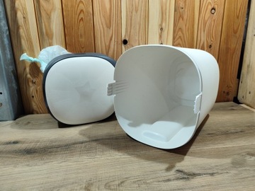 Tommee Tippee 85200103, Корзина для подгузников, белая и черная, 29x26x39см