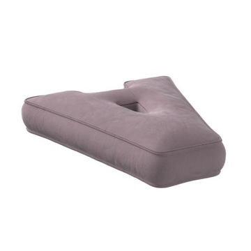 Велюровая подушка буква А, 40см БОЛЬШАЯ - розовая