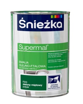 Śnieżka Supermal olejno-ftalowa 800ml Miętowy