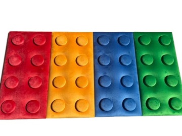 МЯГКИЕ ПАНЕЛИ LEGO С МЯГКОЙ ОБИВКОЙ, ДЕТСКИЕ 25x50