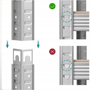 МЕТАЛЛИЧЕСКИЙ СТЕЛЛАЖ ДЛЯ ПОДВАЛА ГАРАЖА 180X90X40 GEPARDI